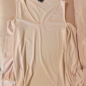 Express Blush Cold-Shoulder Blouse